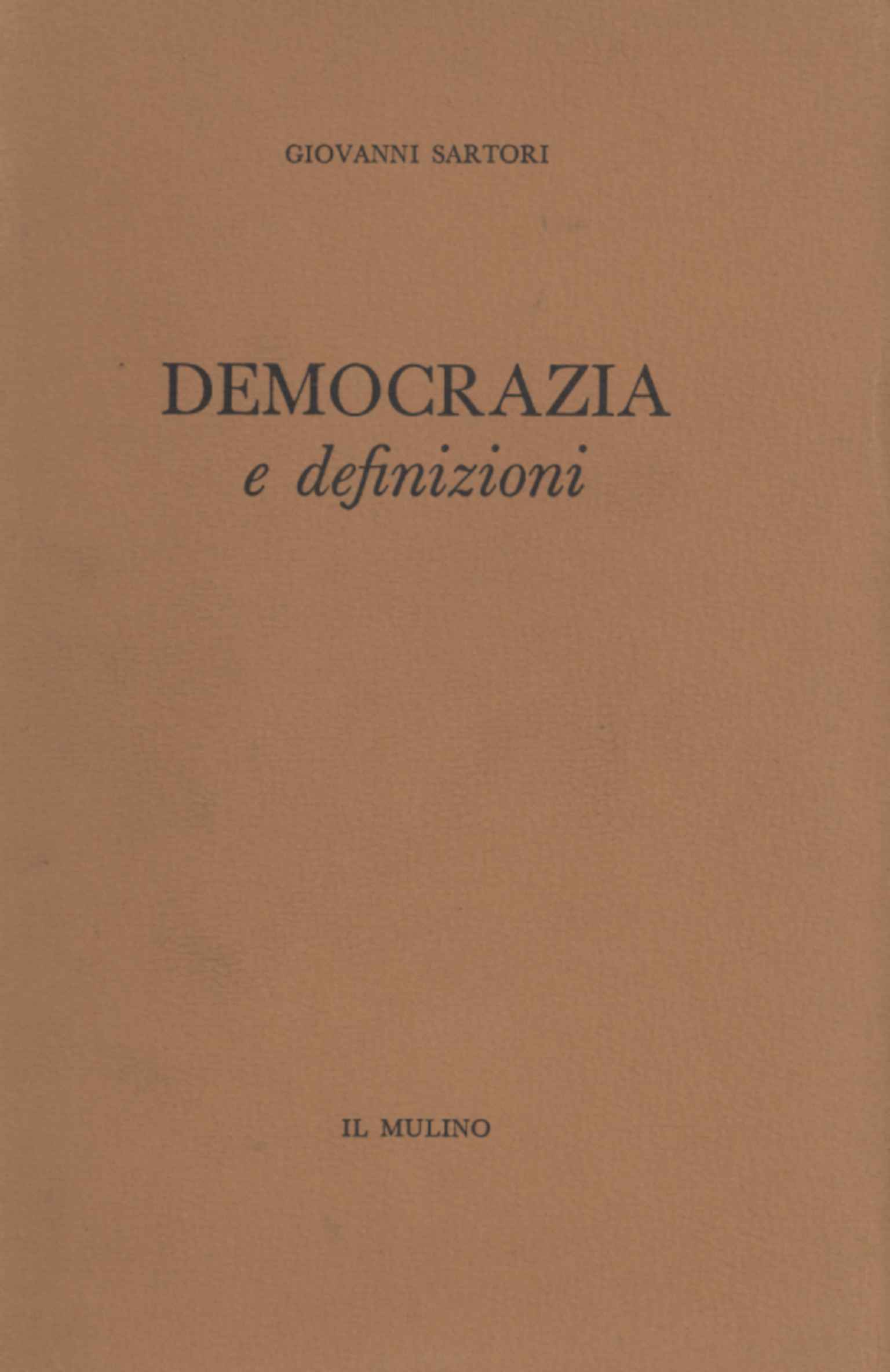 Democrazia e definizioni
