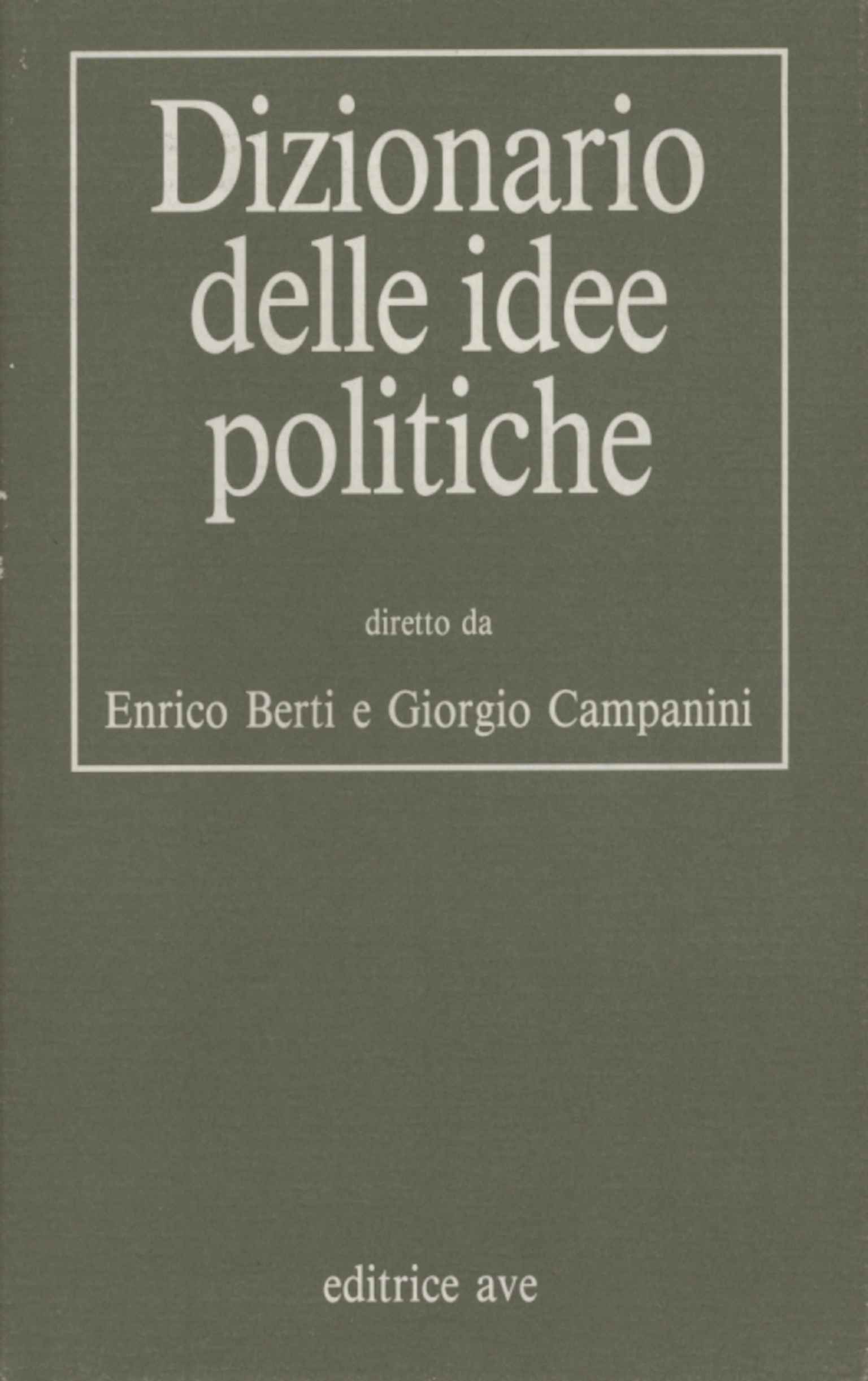 Dizionario delle idee politiche