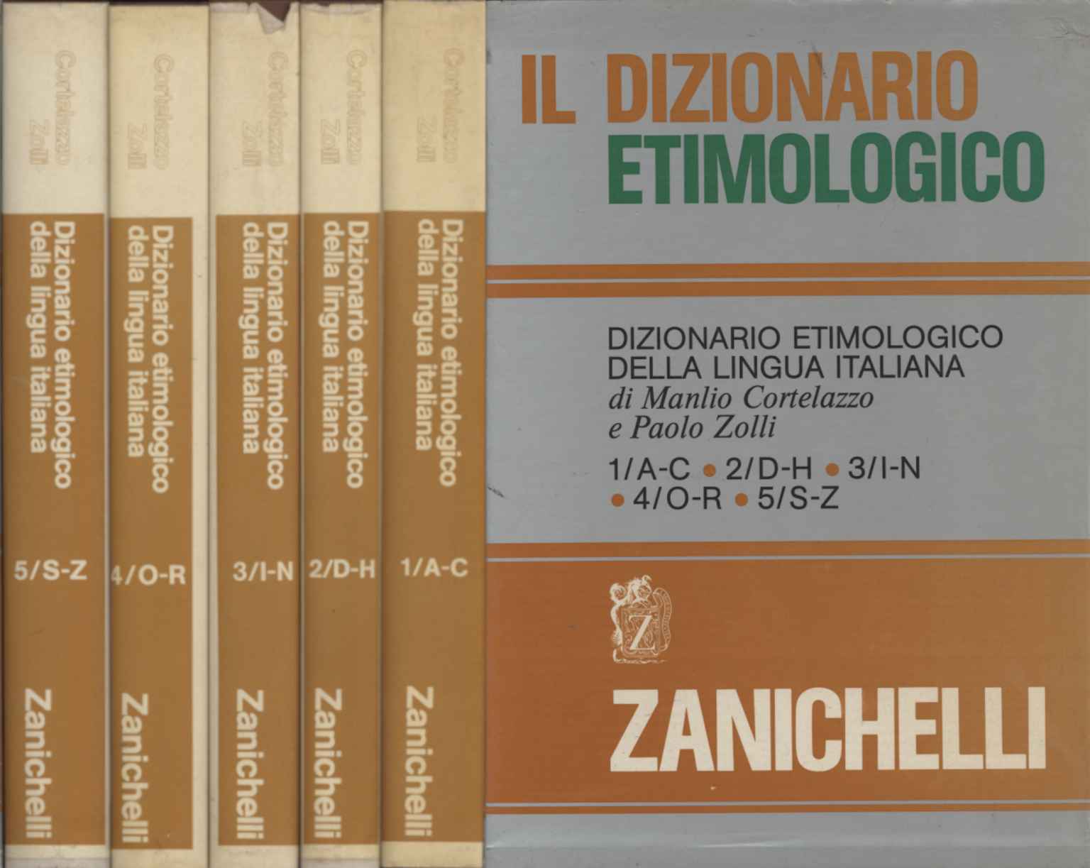 Dizionario etimologico della lingua italiana (5 Volumi in cofanetto)