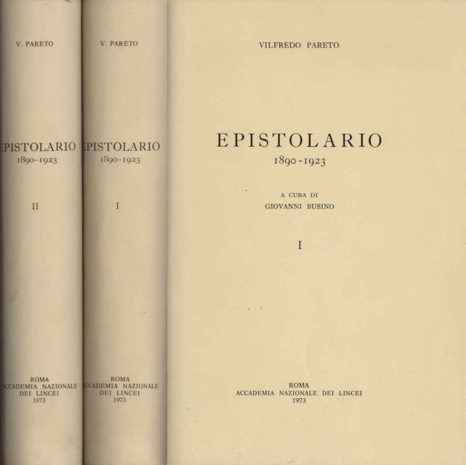 Epistolario 1890-1923 (2 Volumi)