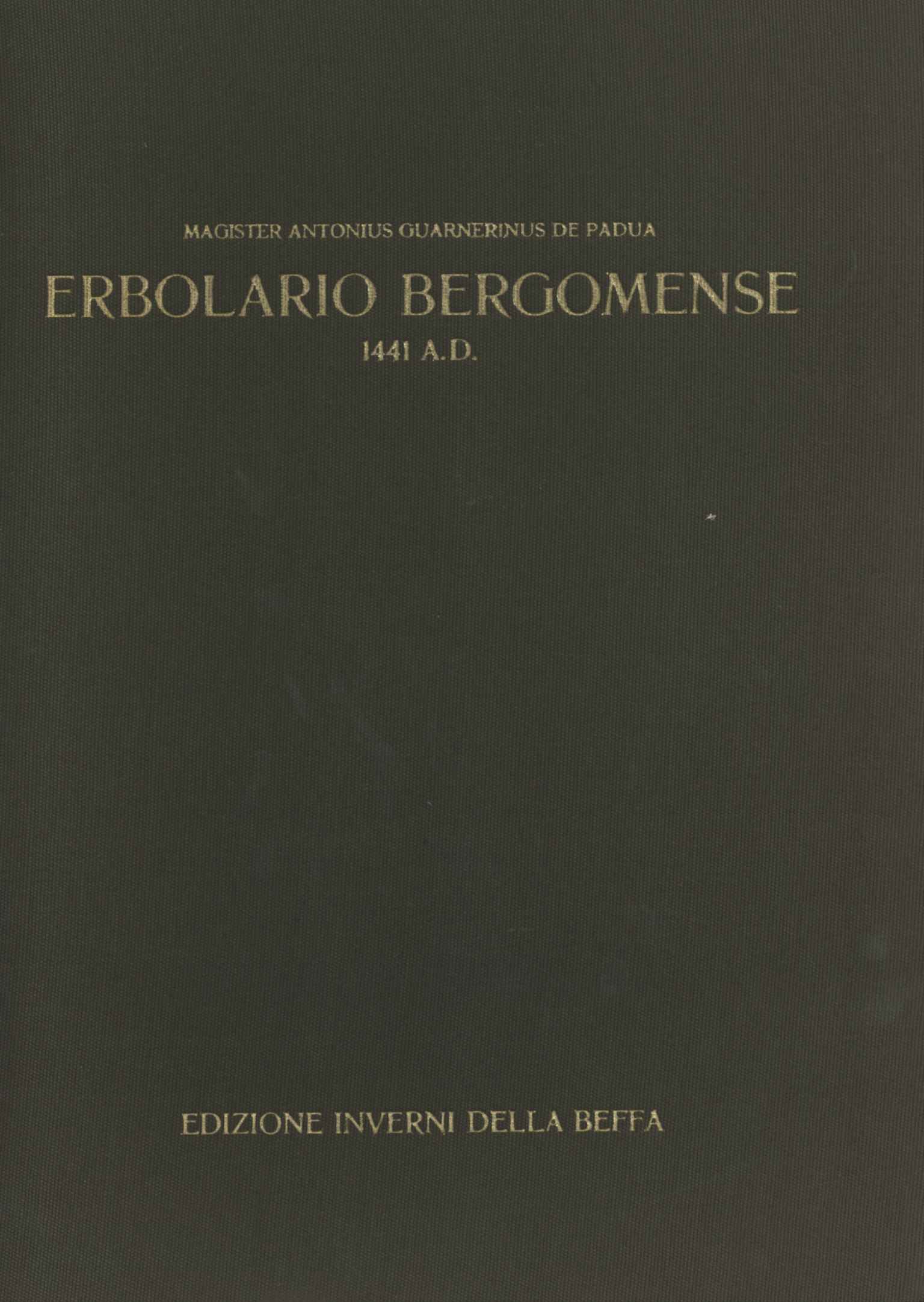 Erbolario bergomense 1441 A. D.