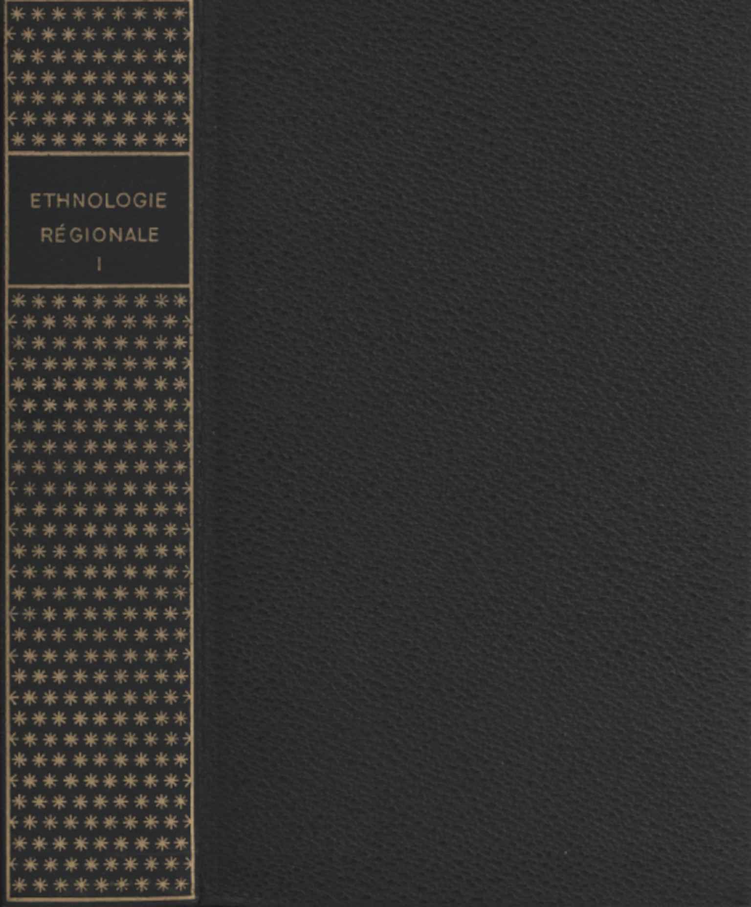 Ethnologie régionale I