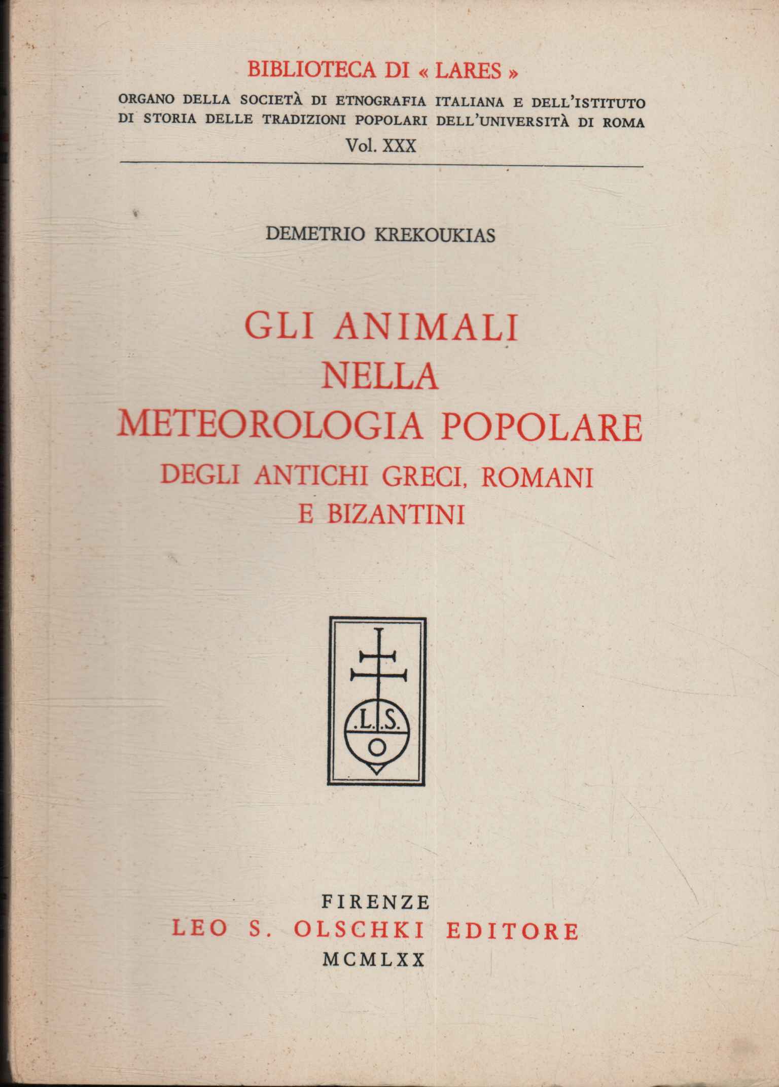 Gli animali nella meteorologia popolare