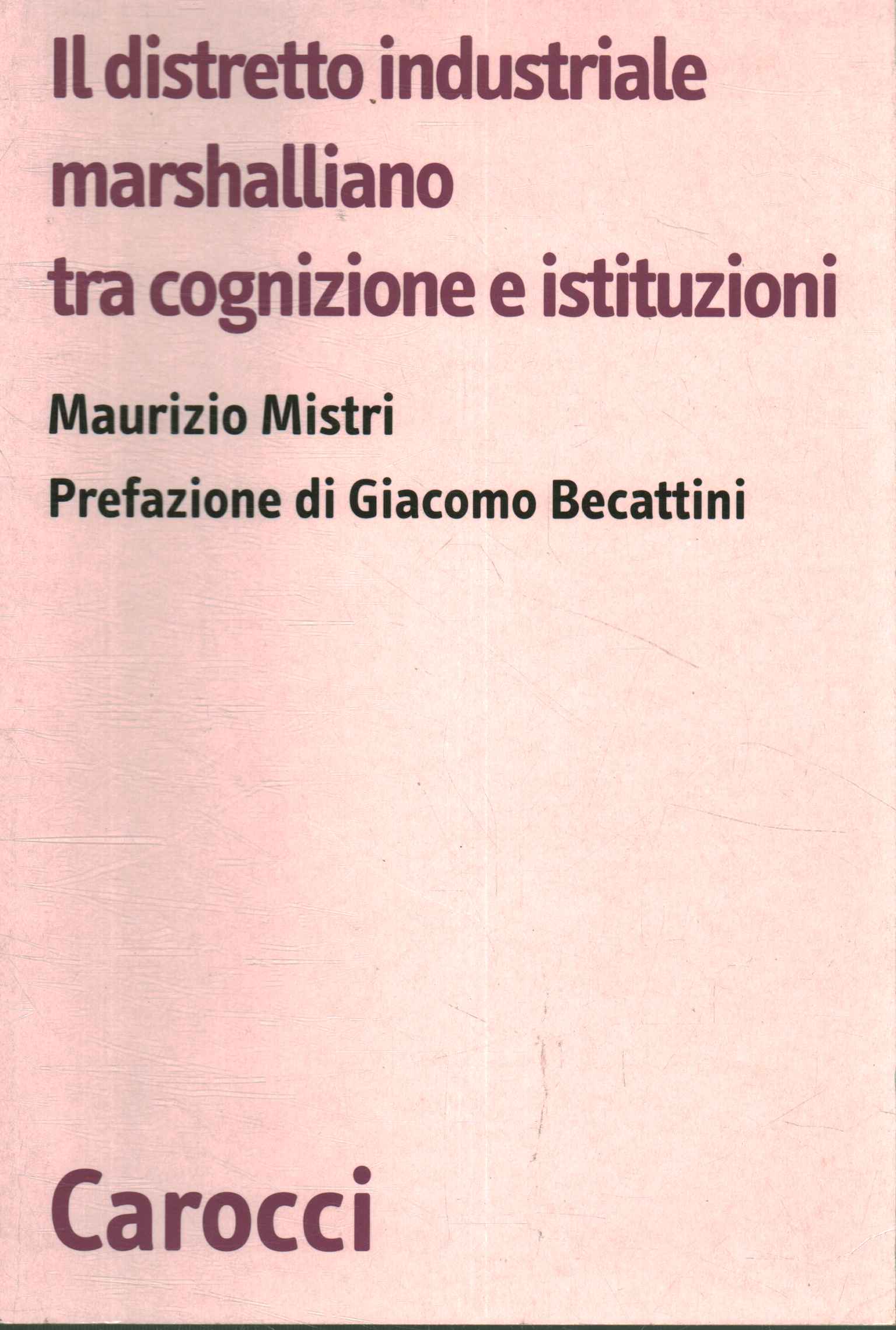 Il distretto industriale marshalliano tra cognizione e istituzioni