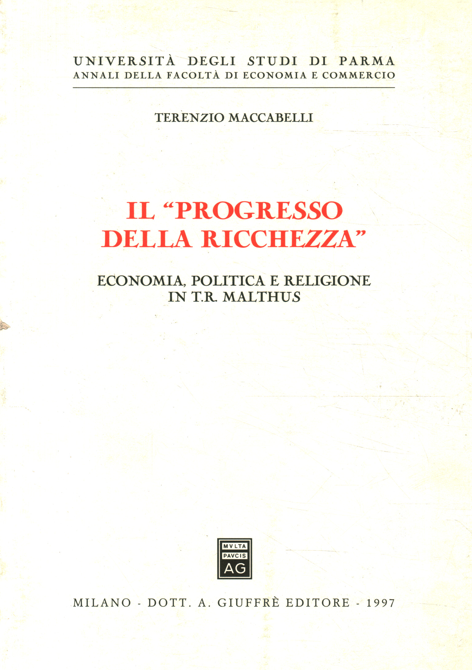 Il progresso della ricchezza