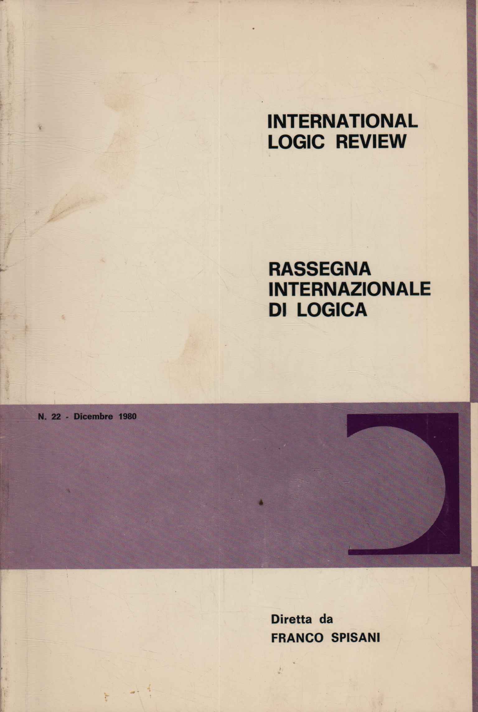 International logic review n.22 (vol. XI, n.2)