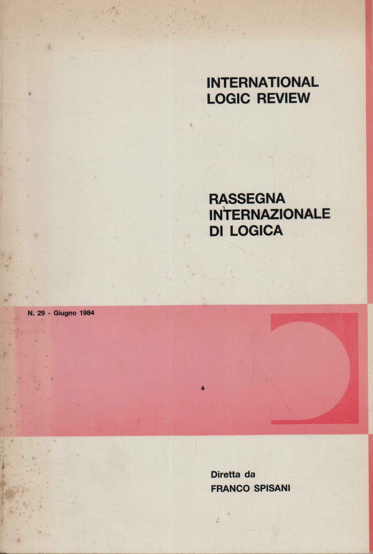 International logic review n.28 (vol. XV, n.1)