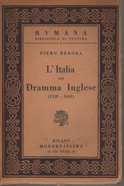L'Italia nel dramma inglese (1558-1642)
