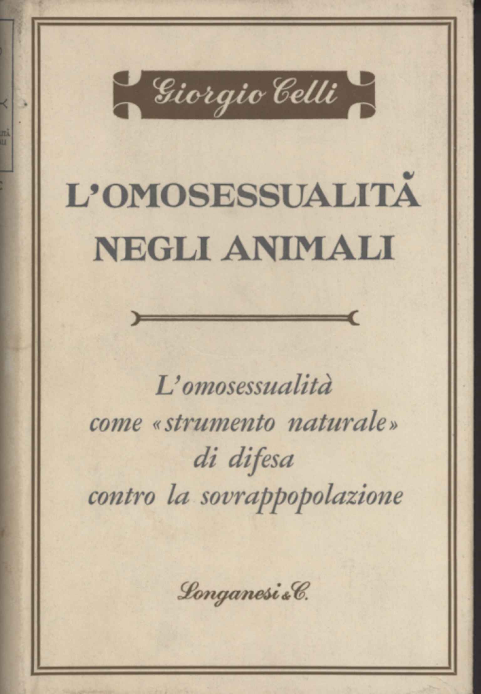 L'omosessualità negli animali