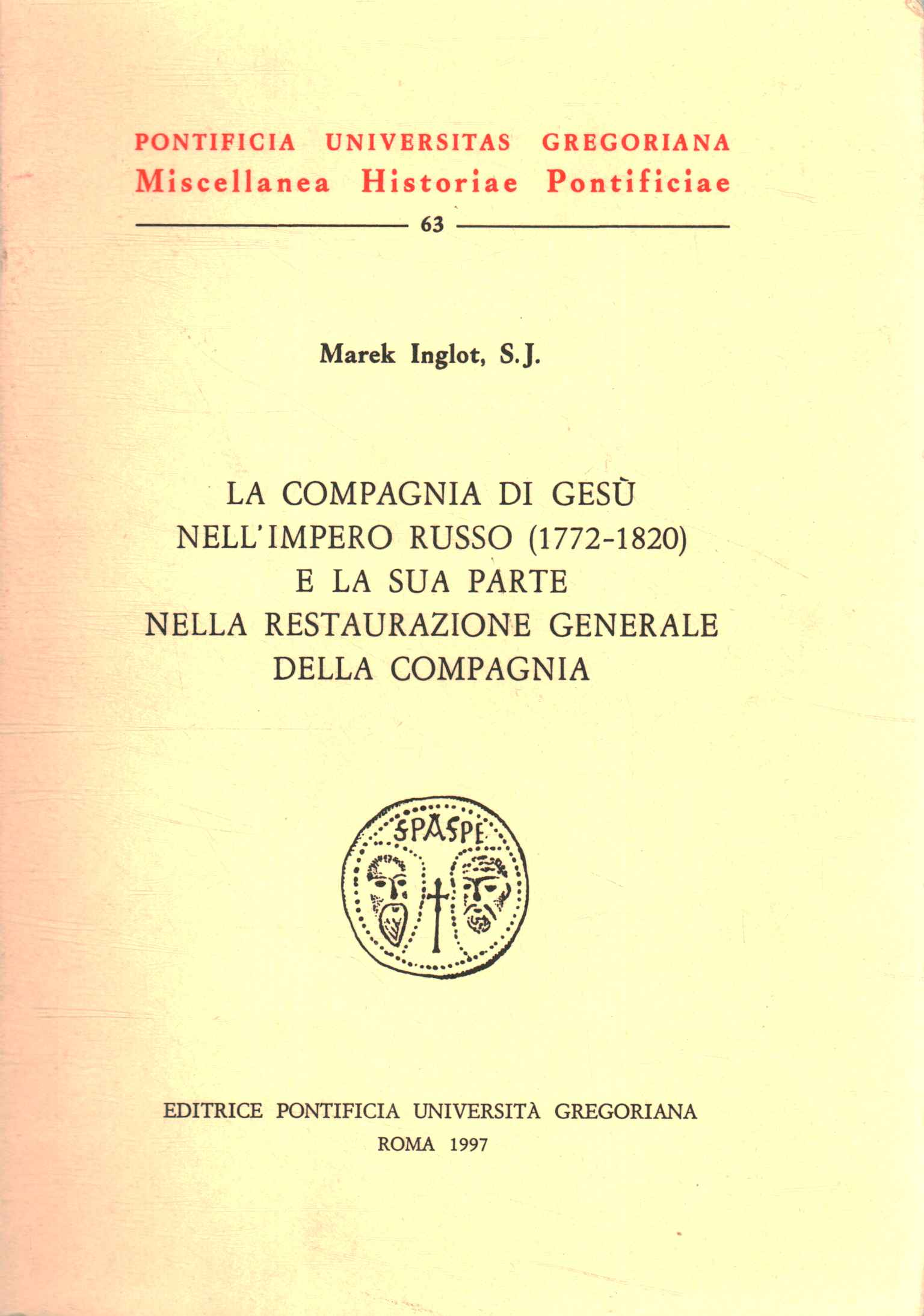 La compagnia di Gesù nell'Impero Russo (1772-1820) e la sua …