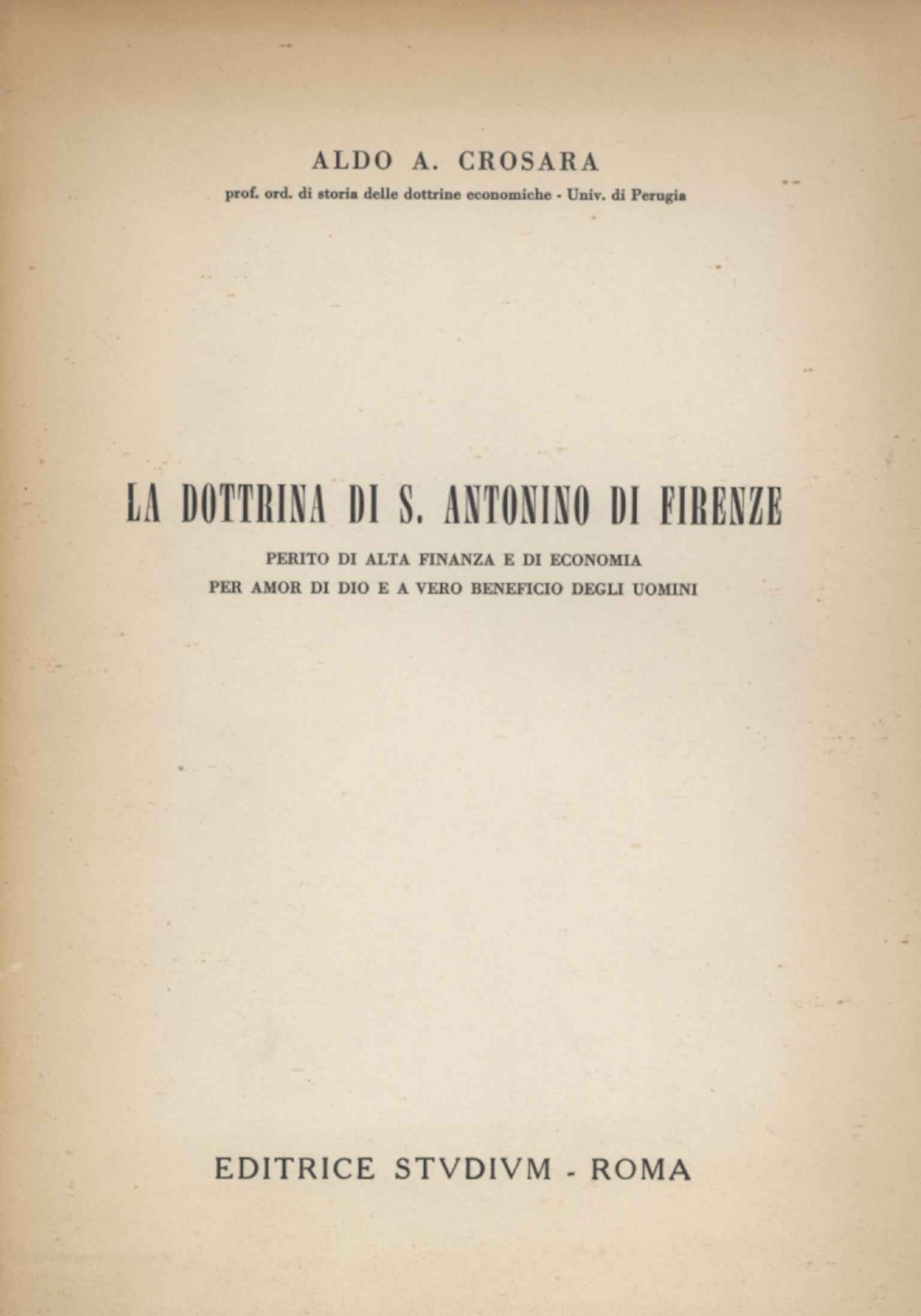 La dottrina di S. Antonio di Firenze