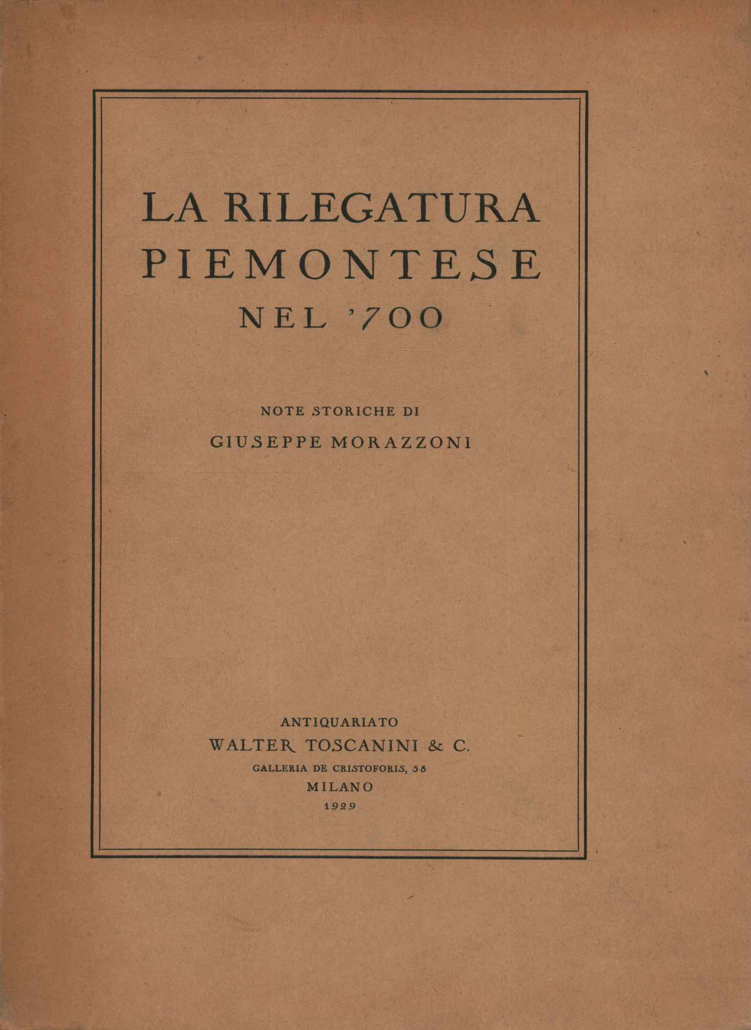 La rilegatura piemontese nel '700