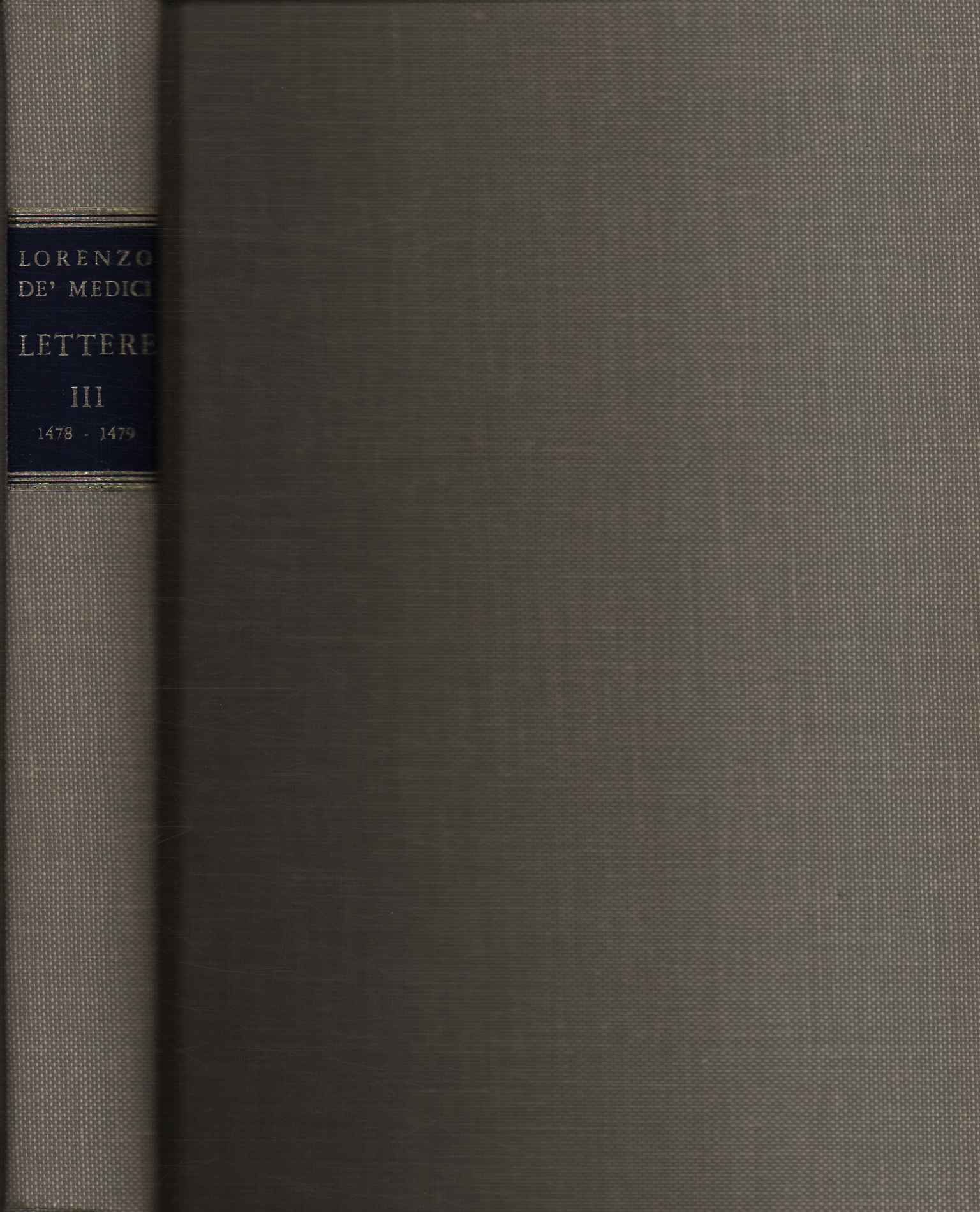 Lettere 1478 - 1479 (Volume III)