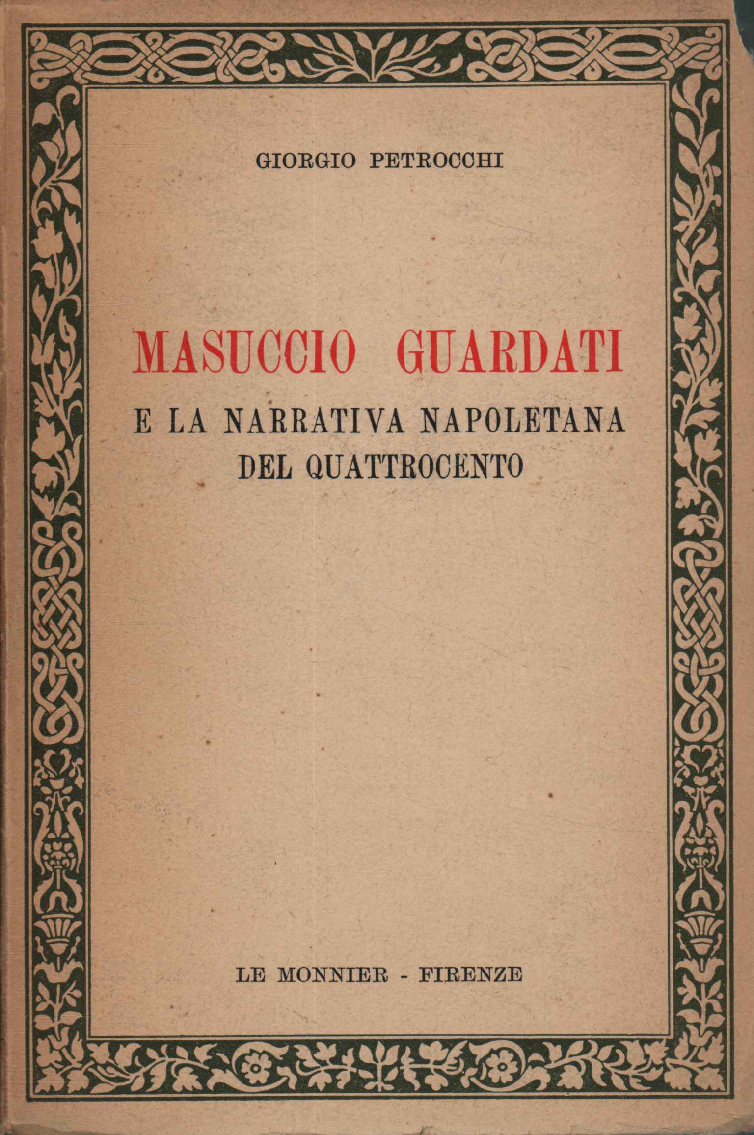 Masuccio Guardati e la narrativa napoletana del quattrocento
