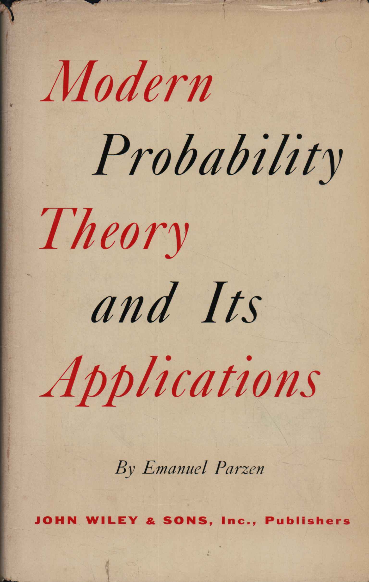 Modern probability theory and its applications