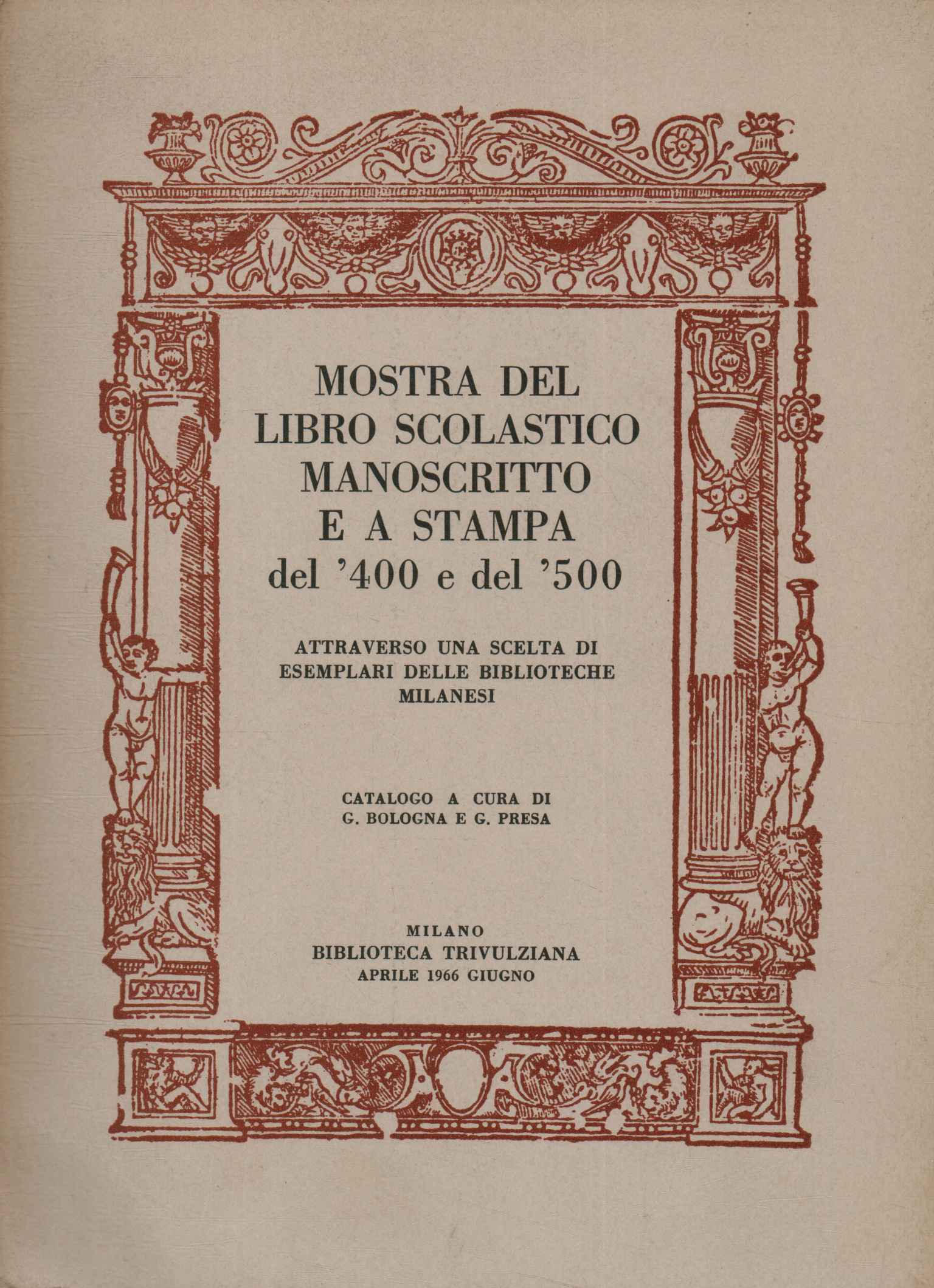 Mostra del libro scolastico manoscritto e a stampa del '400 …