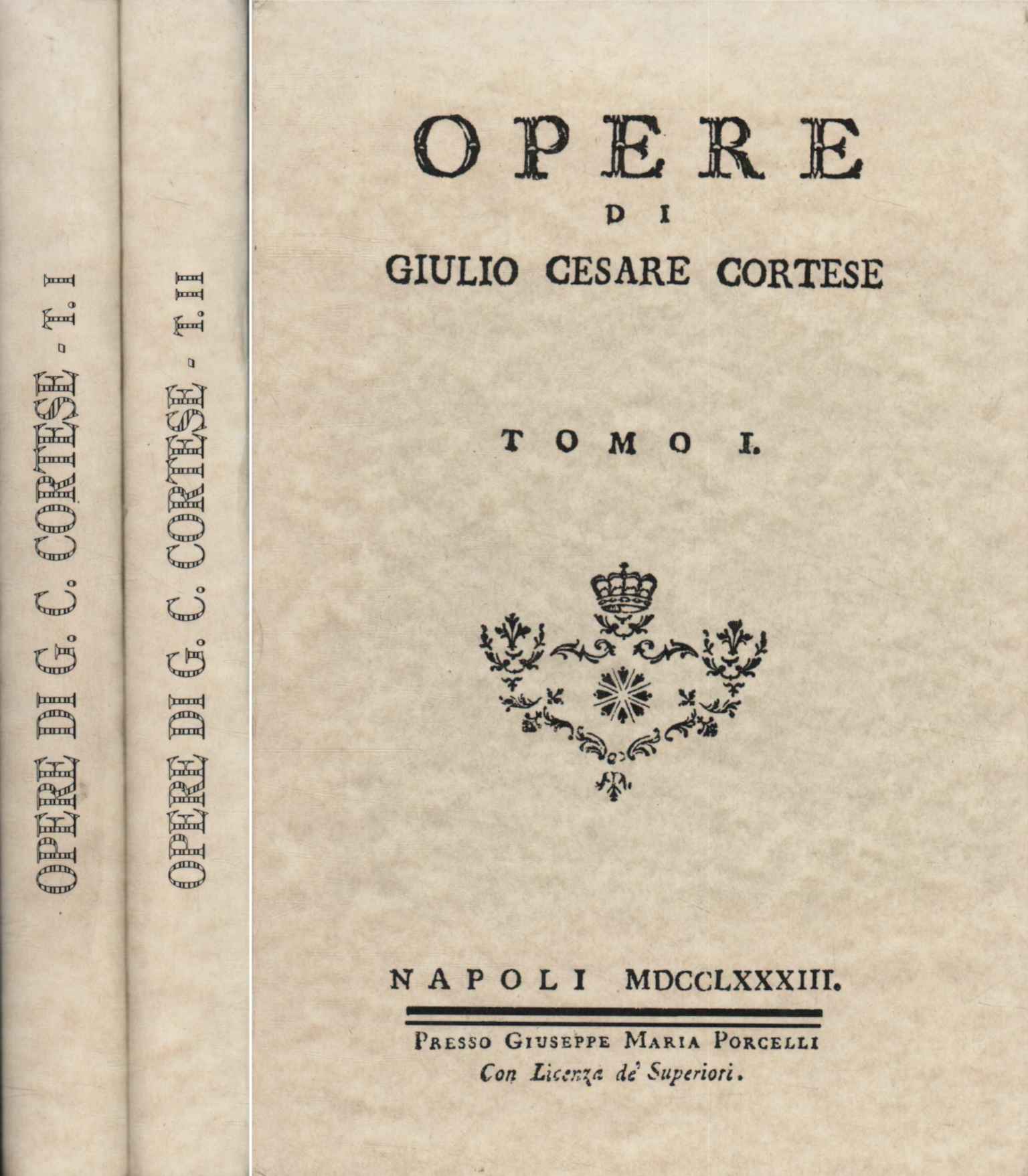 Opere di Giulio Cesare Cortese (2 Volumi)