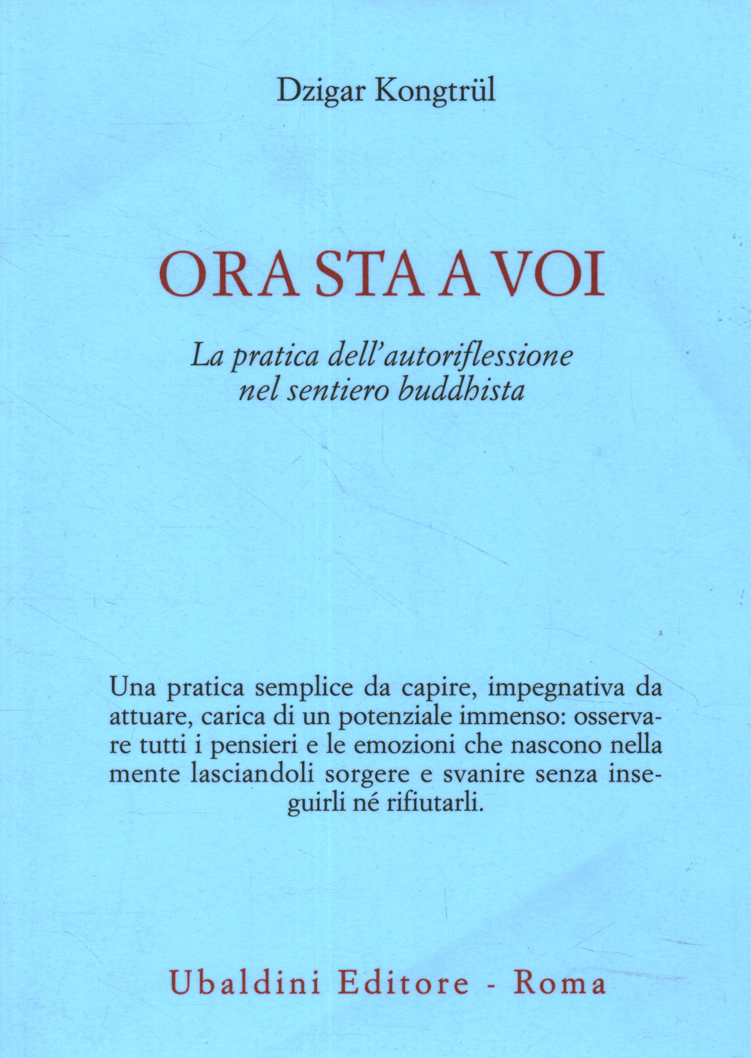 Ora sta a voi