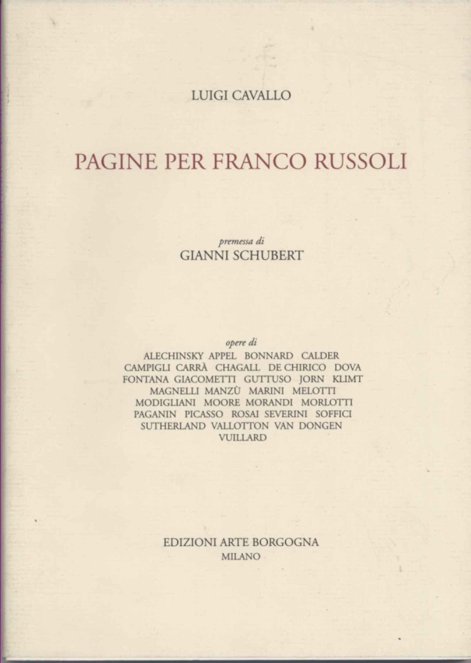 Pagine per Franco Russoli