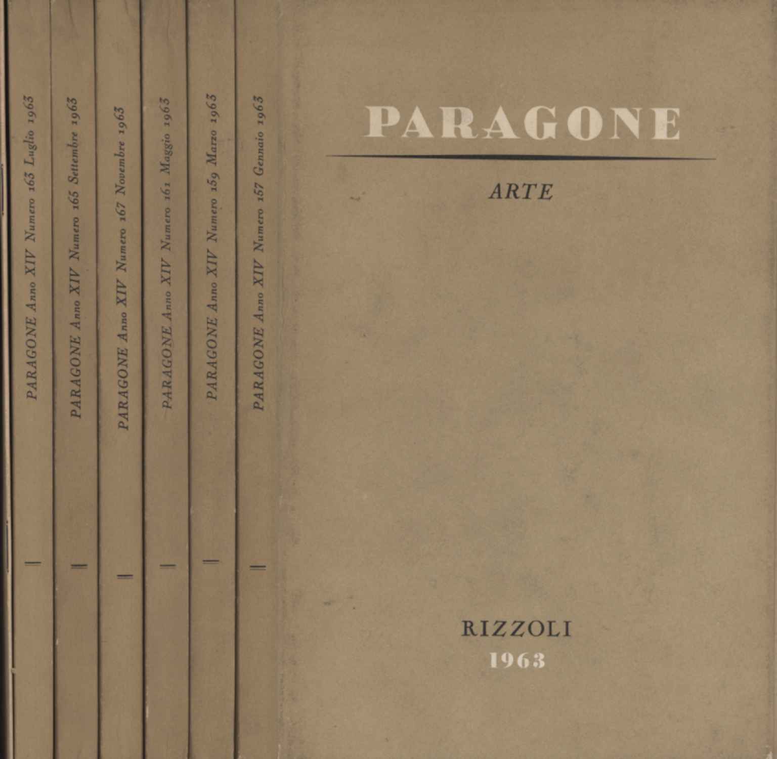 Paragone Arte. Annata completa 1963 (6 Volumi) con Indici