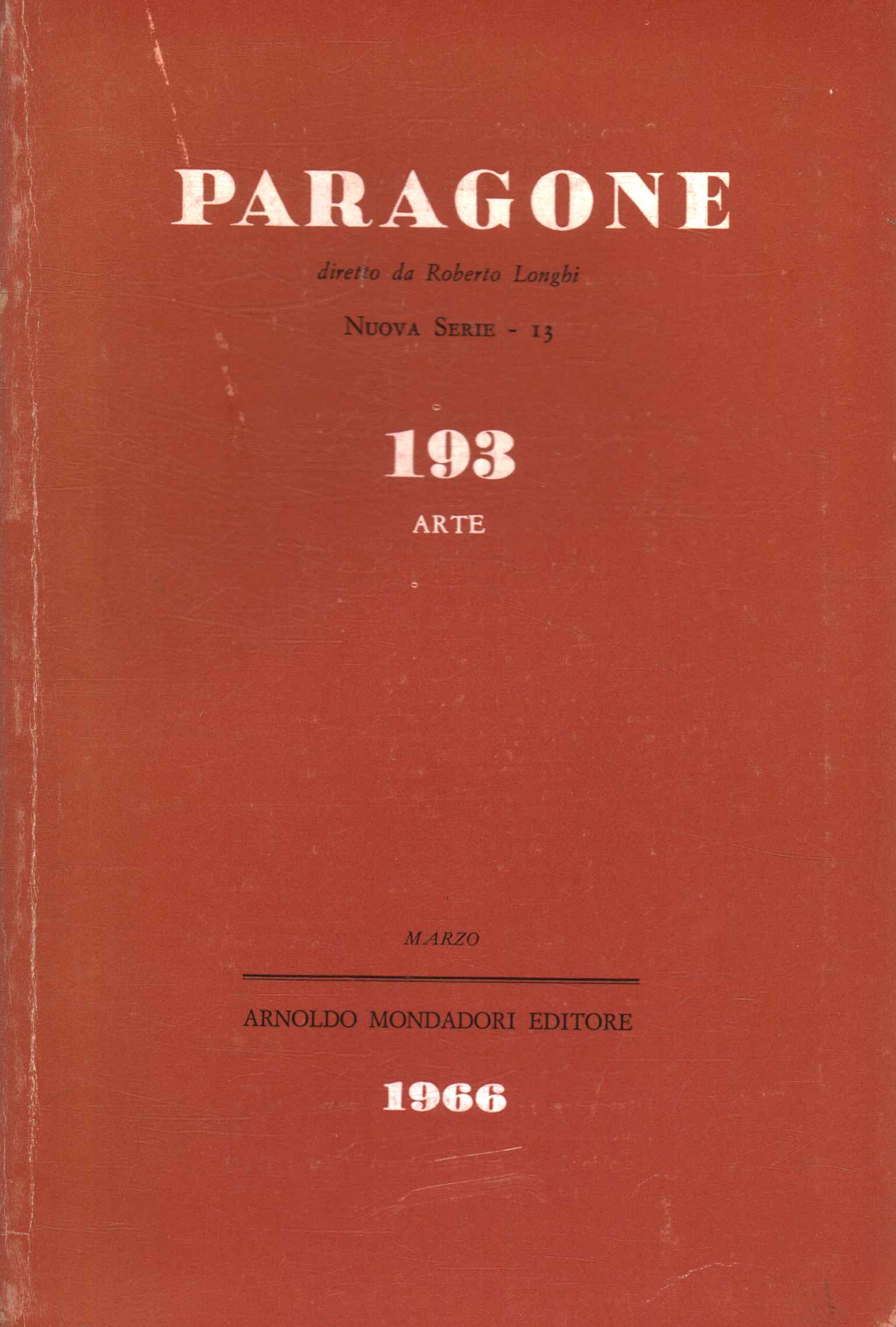 Paragone. Arte (Anno XVII, Numero 193/13, marzo 1966)