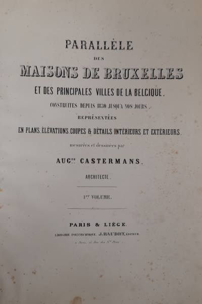 Parallèle des maisons de Bruxelles et des principales villes de …
