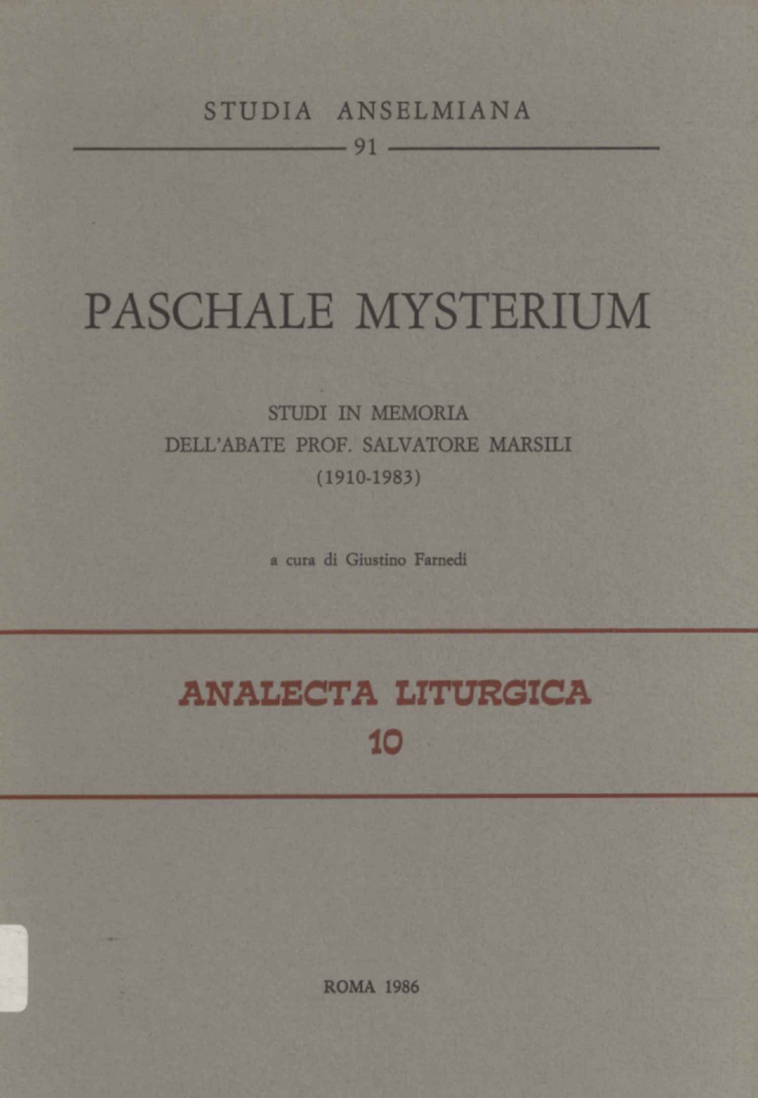 Paschale mysterium