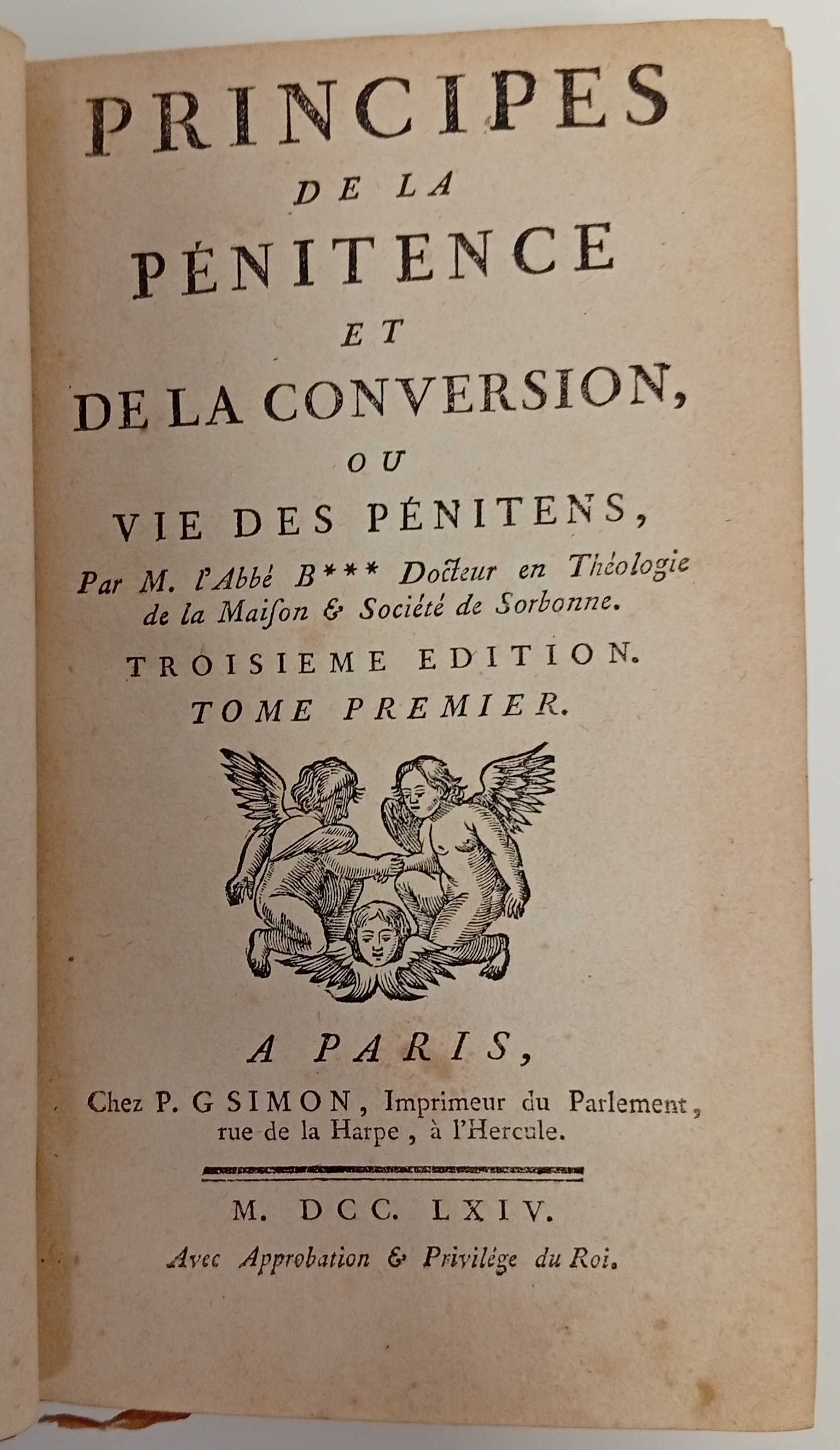Principes de la pénitence et de la conversion, ou vie …