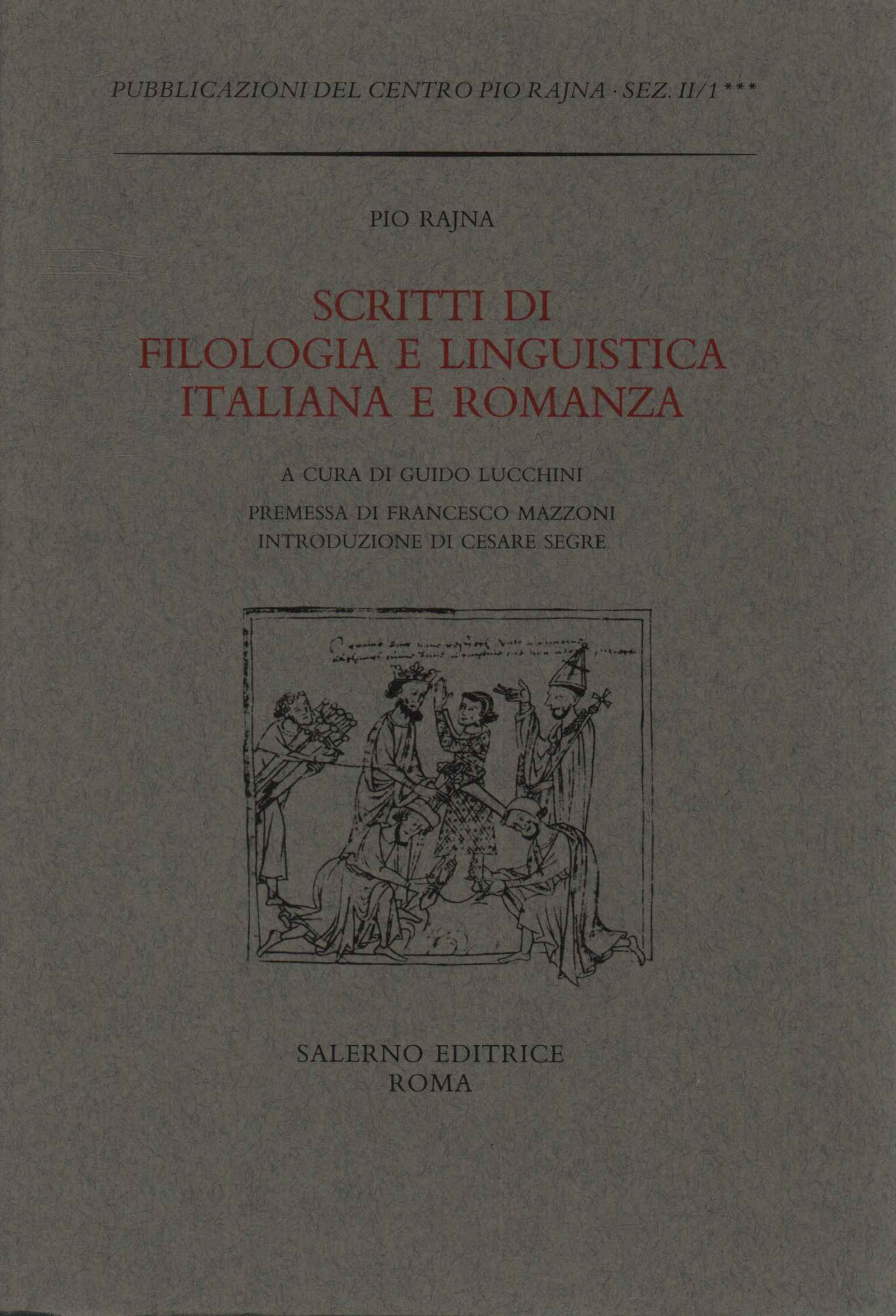 Scritti di filologia e linguistica italiana e romanza (Tomo III)