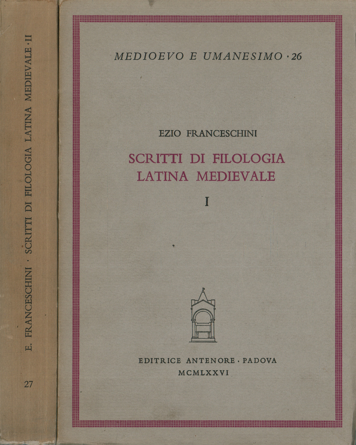 Scritti di filologia latina medievale (2 Volumi)