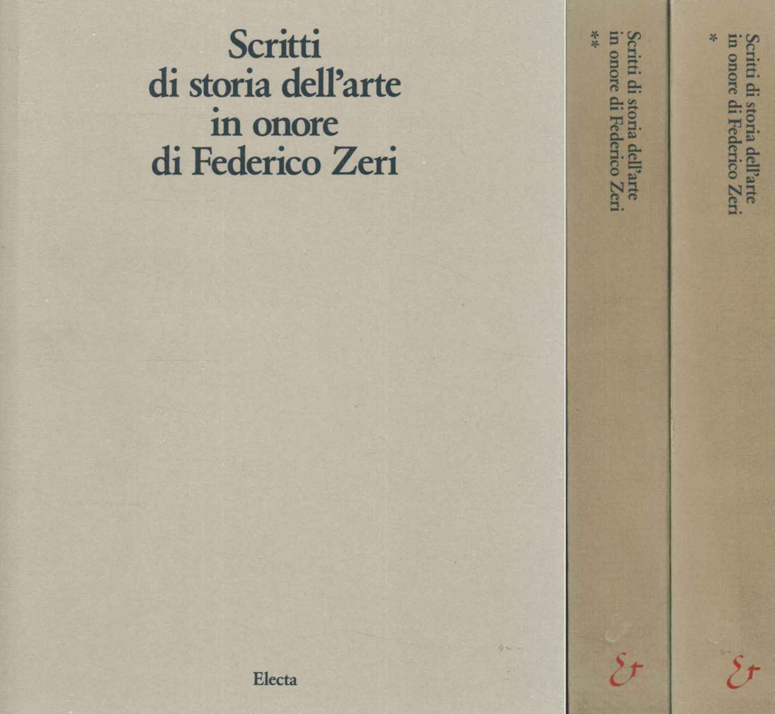 Scritti di storia dell'arte in onore di Federico Zeri (2 …