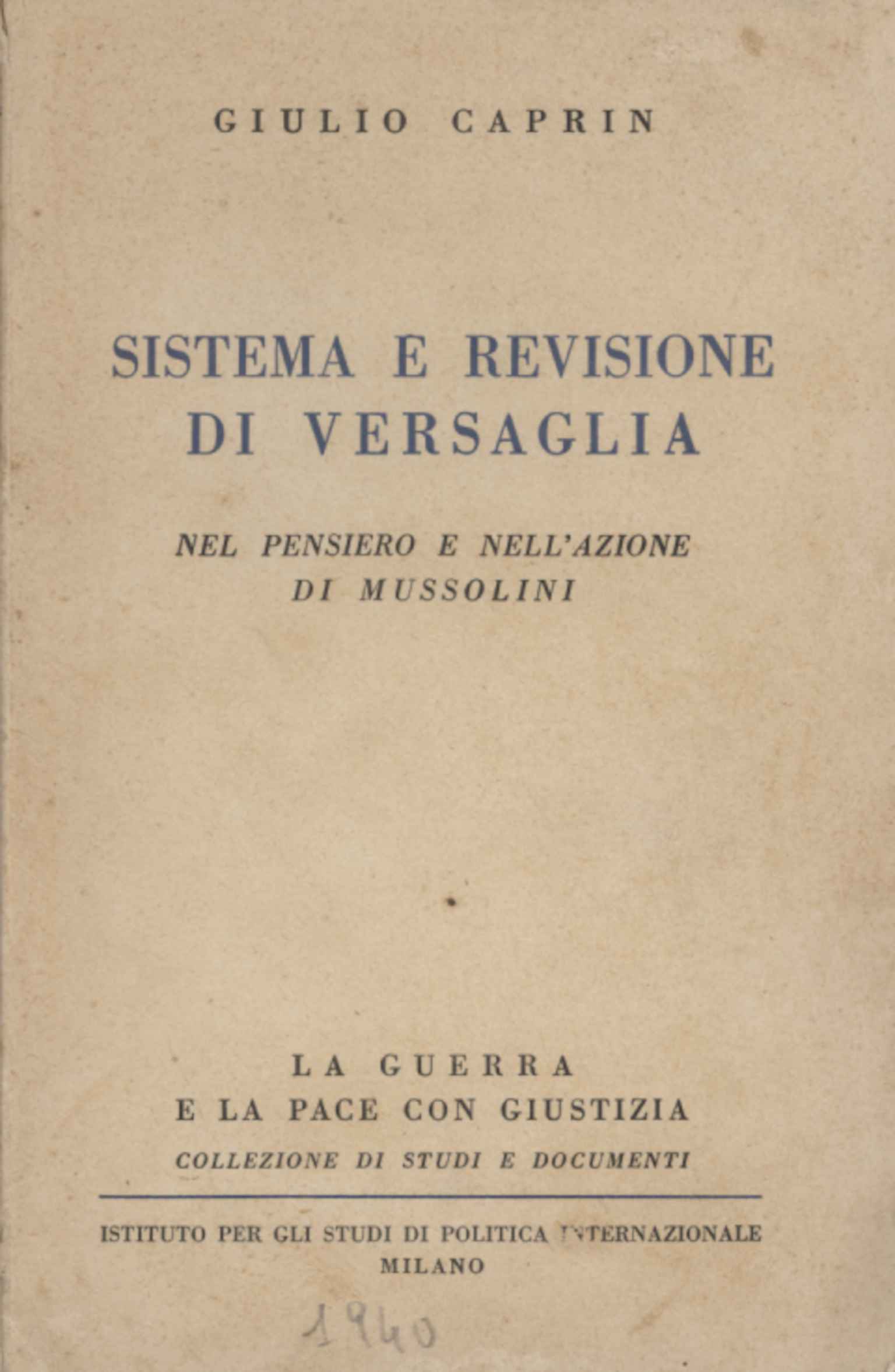 Sistema e revisione di Versaglia