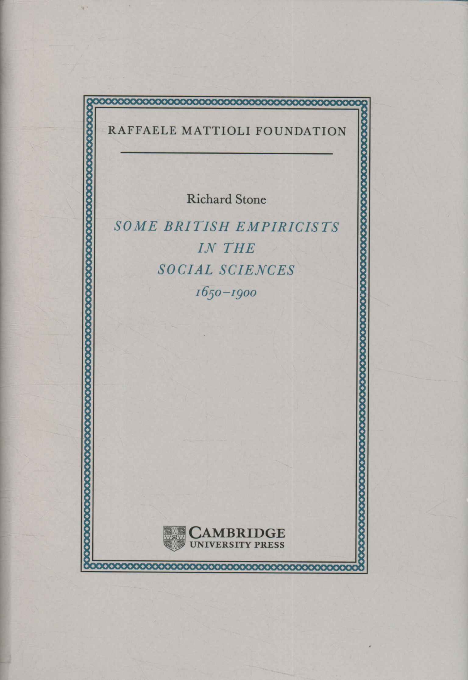 Some british empiricists in the social sciences 1650-1900