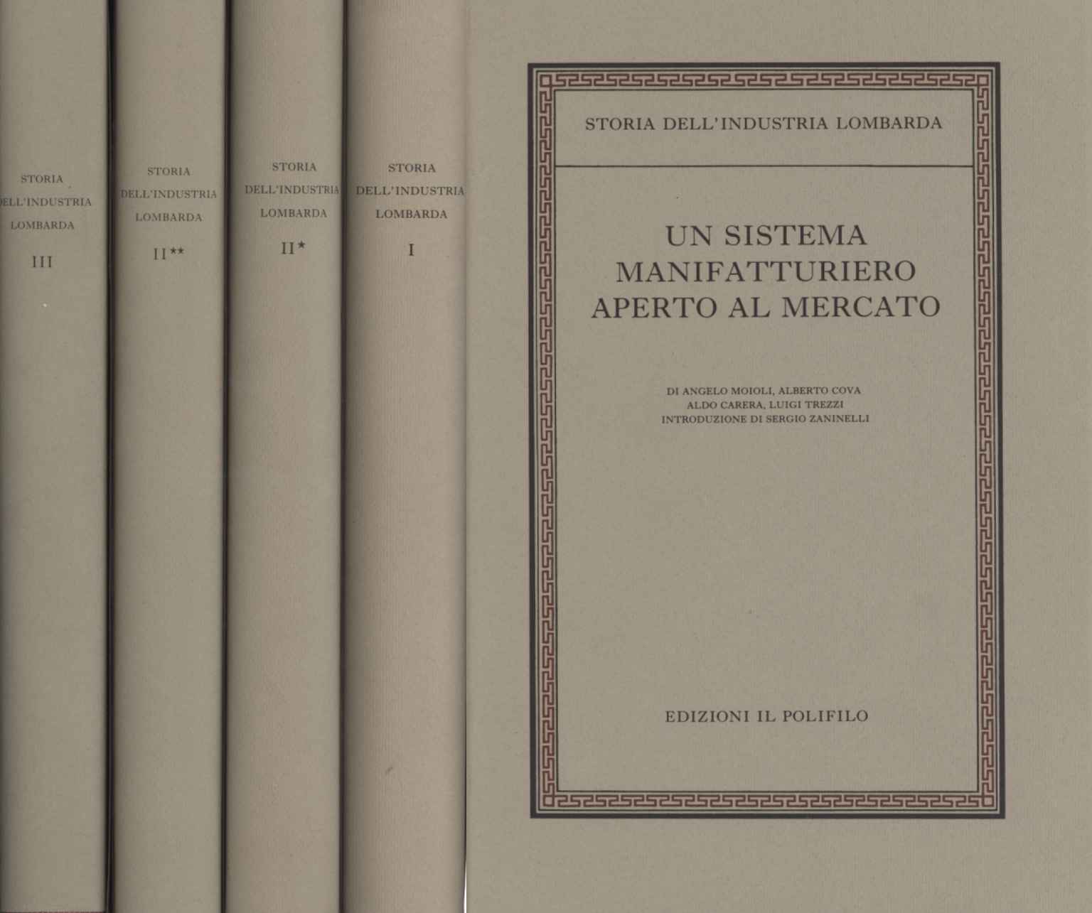 Storia dell'industria lombarda (3 Volumi in 4 Tomi)
