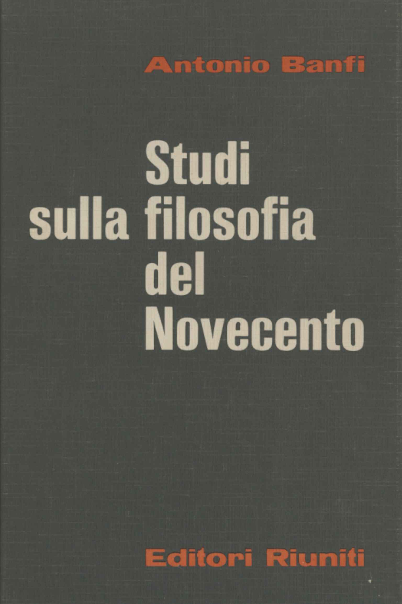 Studi sulla filosofia del Novecento