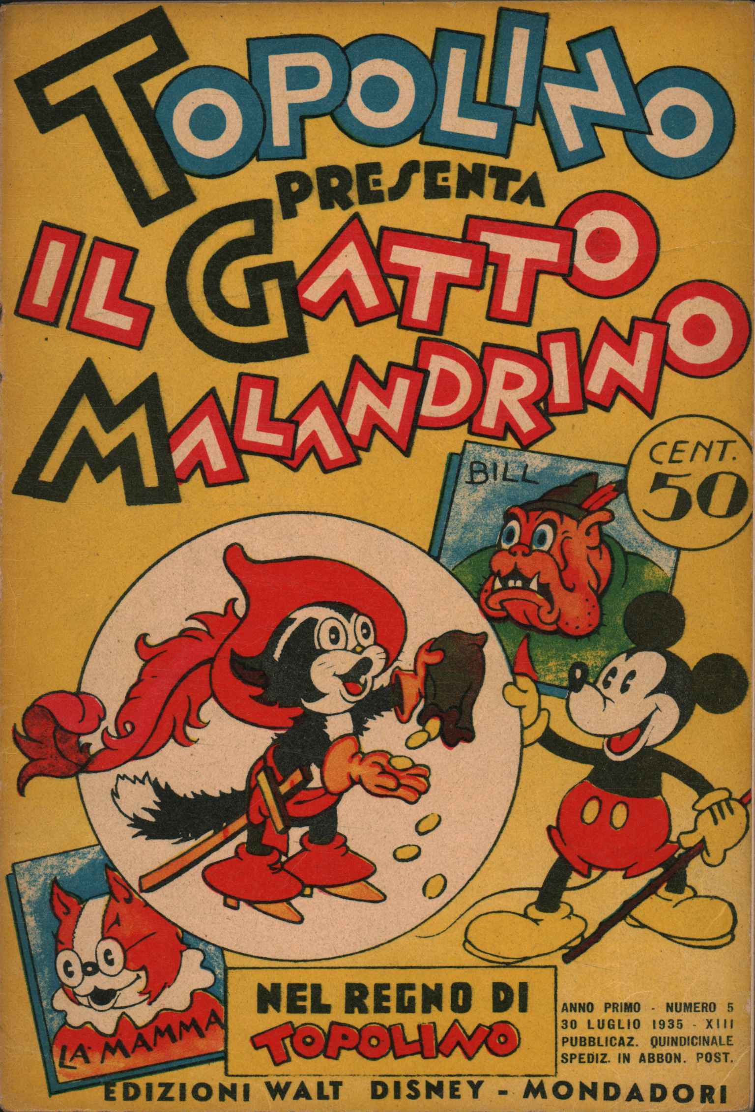 Topolino presenta il gatto malandrino