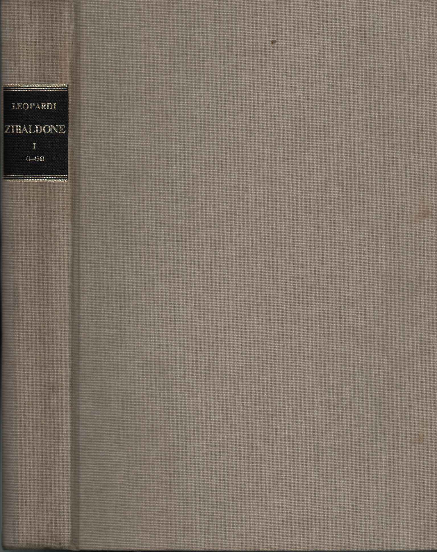 Zibaldone di pensieri I