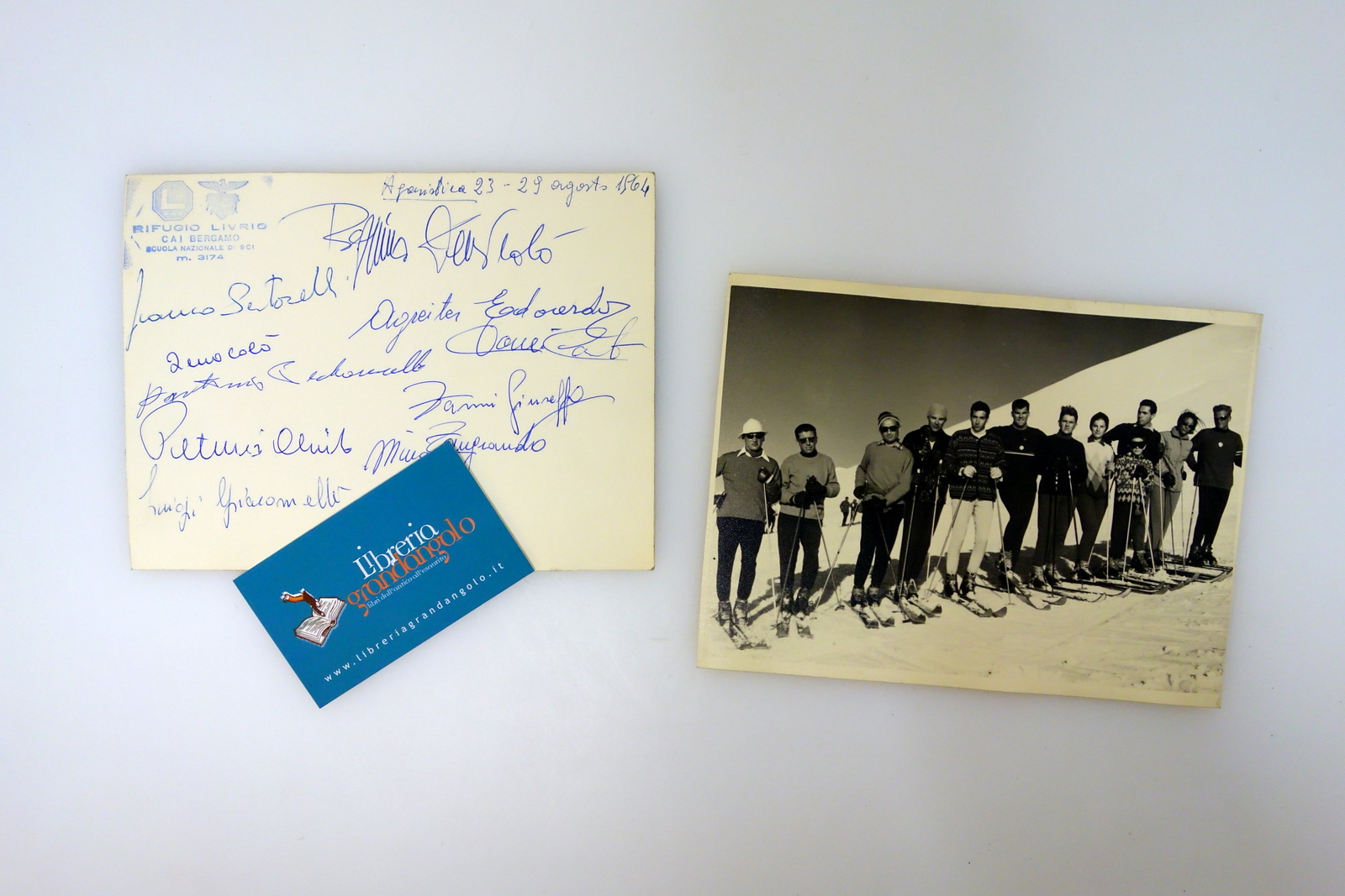 10 Autografi Zeno Colò Edoardo Agreiter Sci Sciatori Rifugio Livrio …