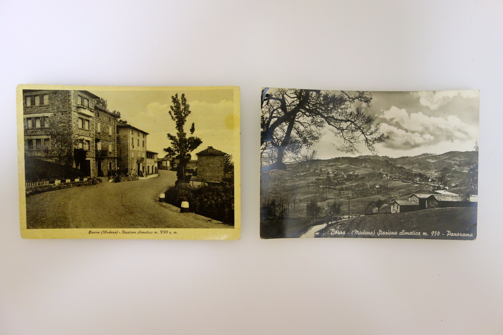 2 Cartoline Borra Lama Mocogno Modena Panorama Vedute Viaggiate 1953