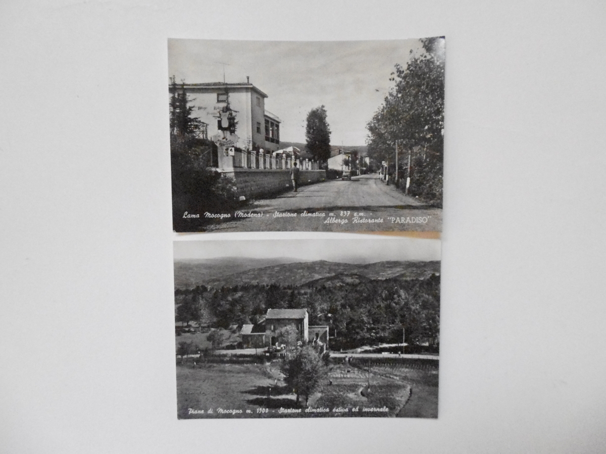 2 Cartoline Lama Mocogno Albergo Ristorante Paradiso 1958 1959 viaggiate …