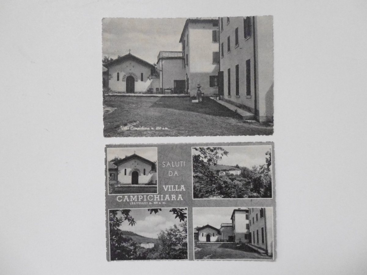 2 Cartoline Saluti da Villa Campichiara ( Pavullo) 1957 1960 …