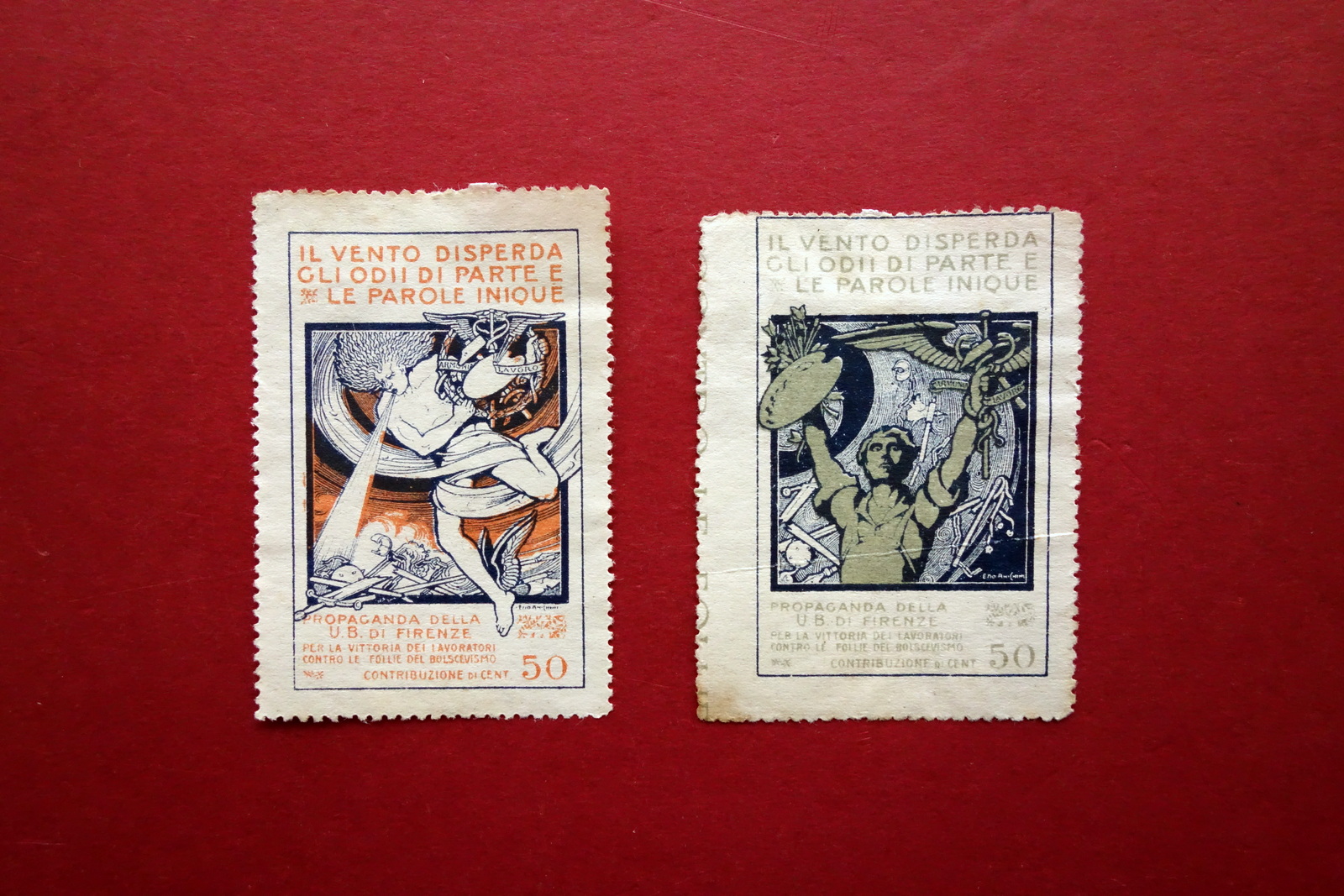 2 Erinnofili il Vento Disperda gli Odi Propaganda U.B. Firenze …