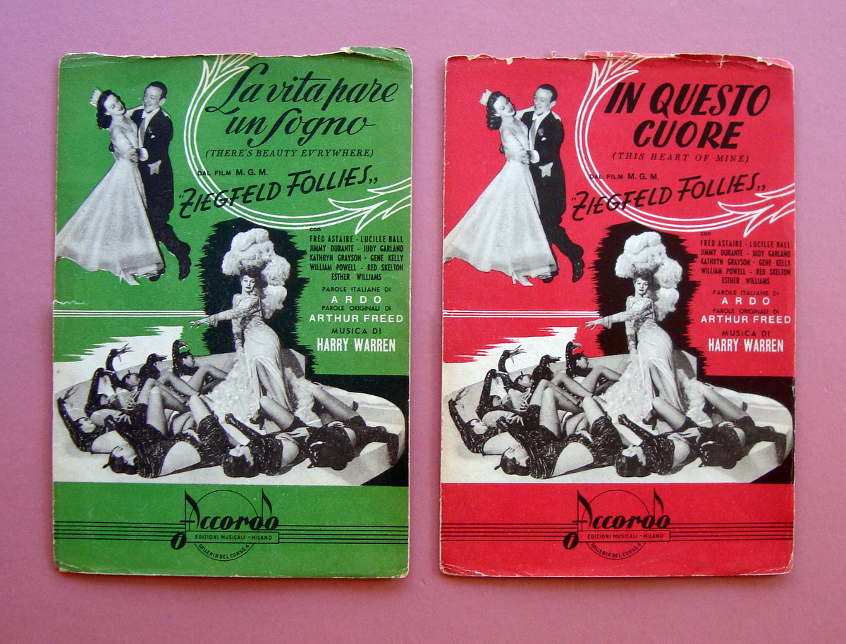 2 Spartiti Fred Astaire Judy Garland Gene Kelly 1950 Musica …