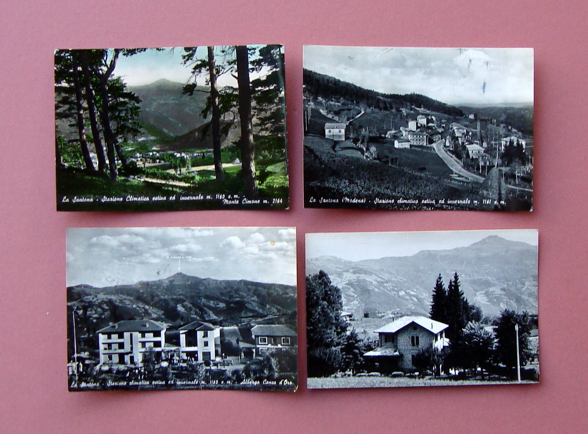 4 Cartoline La Santona Stazione Climatica Modena 1956-1960 VG lucide