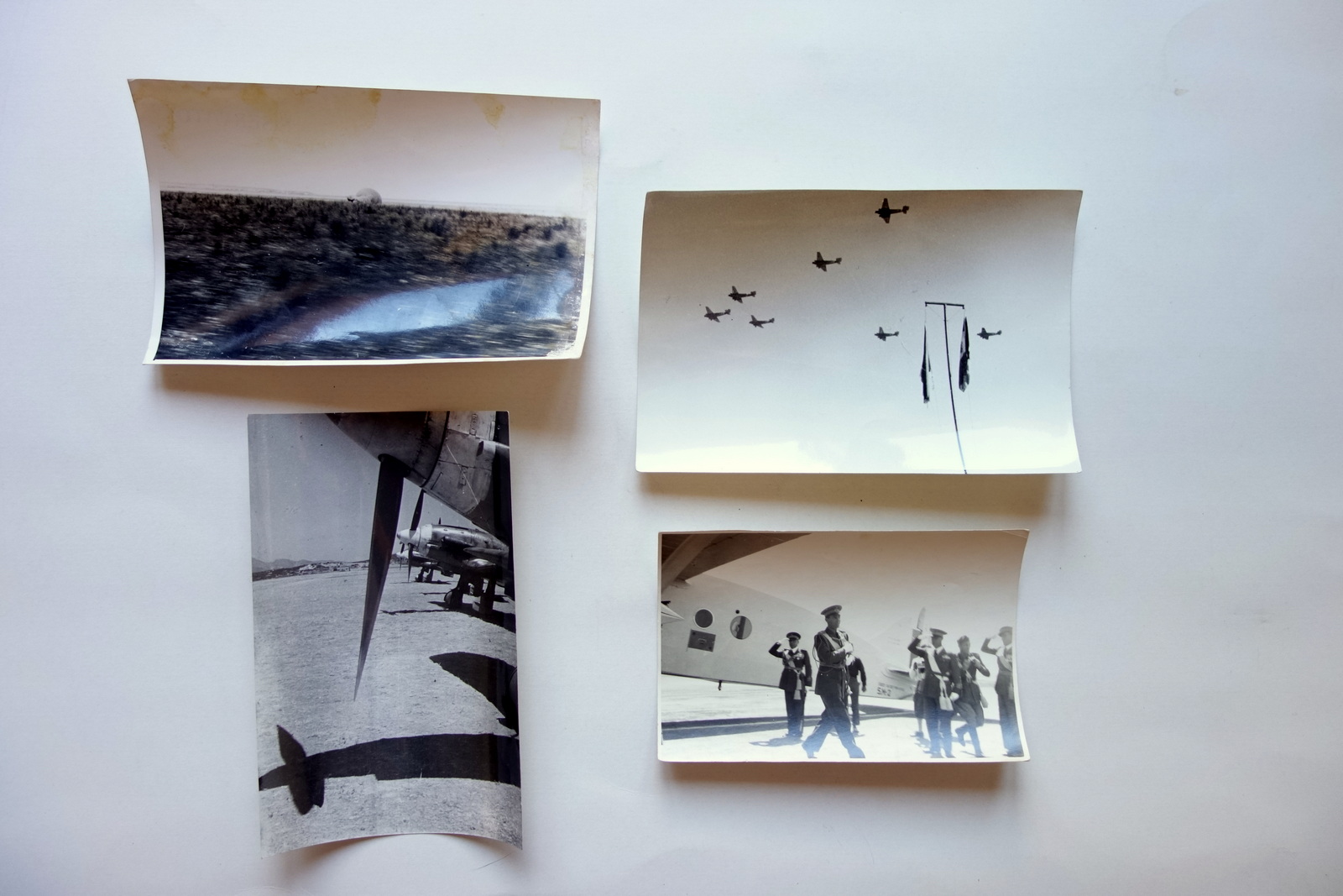 4 Fotografie Originali Aviazione Pallone Aeronautica