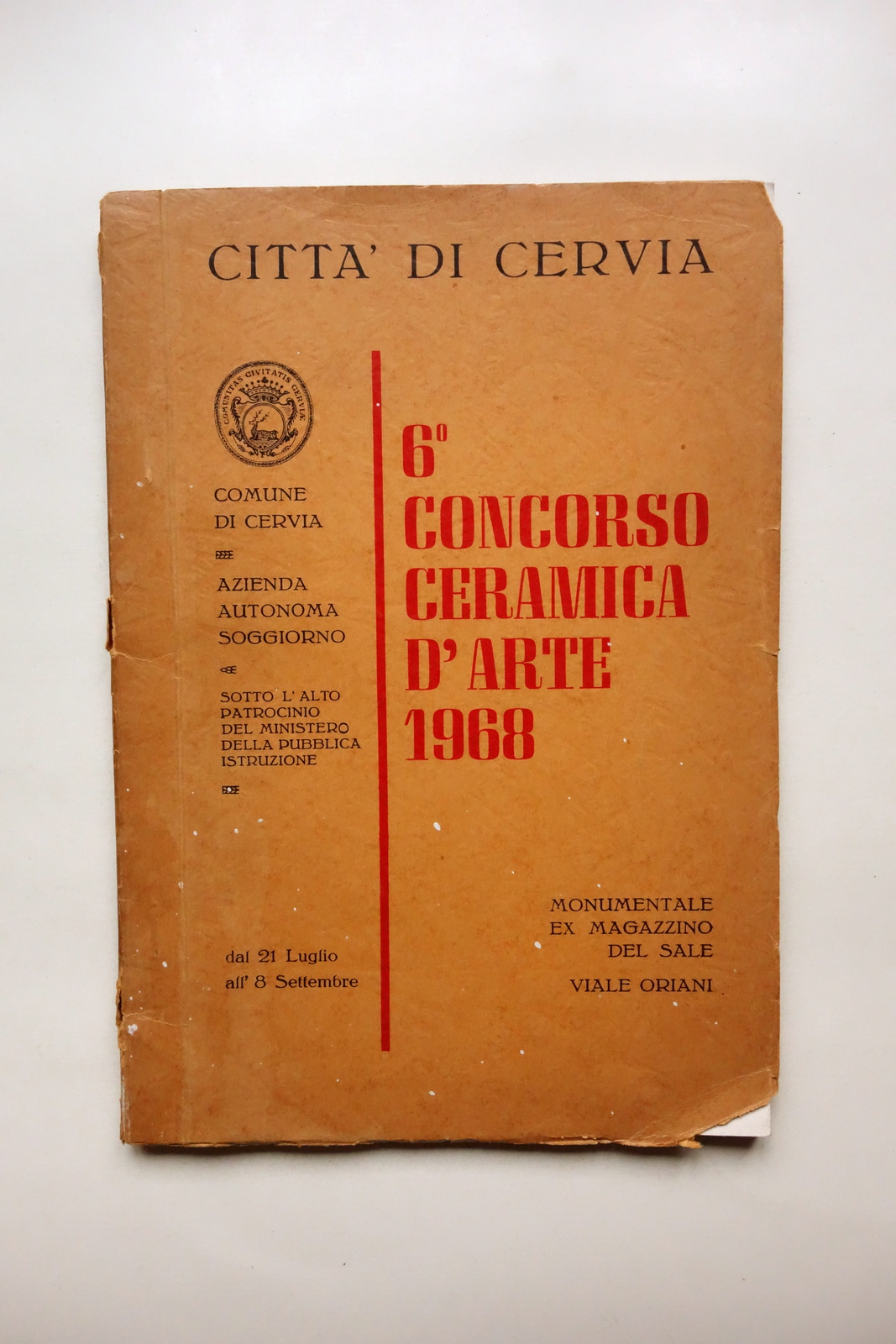 6∞ Concorso Ceramica d'Arte 1968 Monumentale Ex Magazzino del Sale …