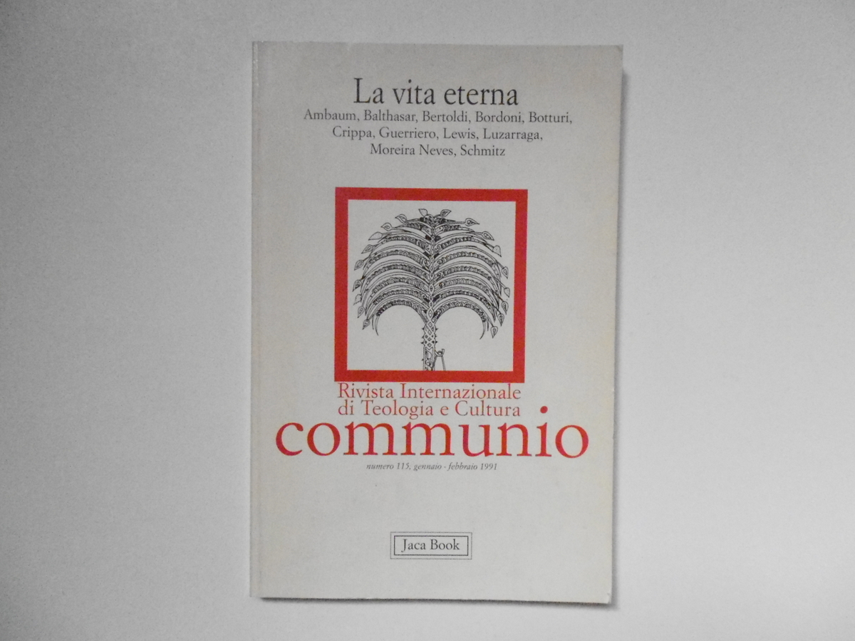 AA VV La Vita Eterna Communio 115 Jaca Book 1991