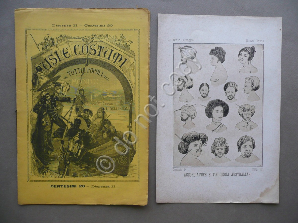 Acconciature e Tipi degli Australiani Usi Costumi Popoli del Mondo …