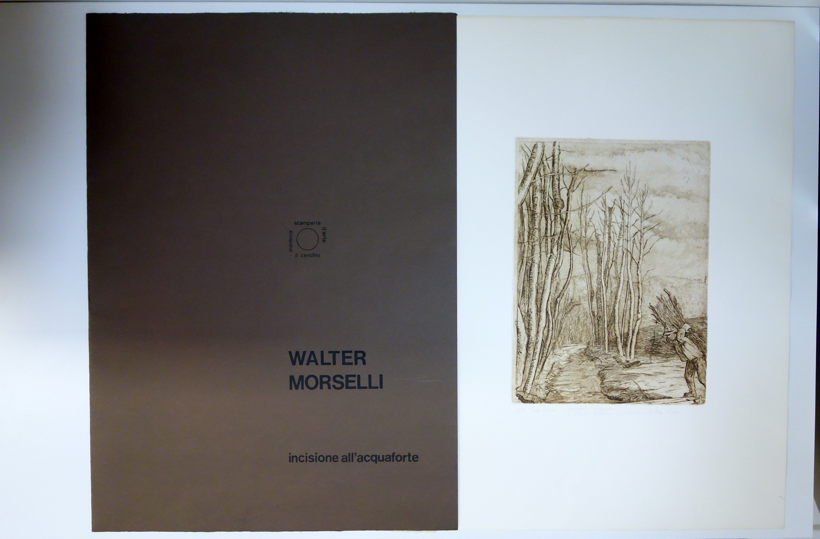 Acquaforte Originale Walter Morselli Stamperia d'Arte Il Cerchio Modena Numerata