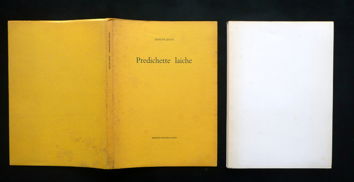Adolfo Jenni Predichette Laiche Edizioni Pantarei Lugano 1982 Grigioni Svizzera